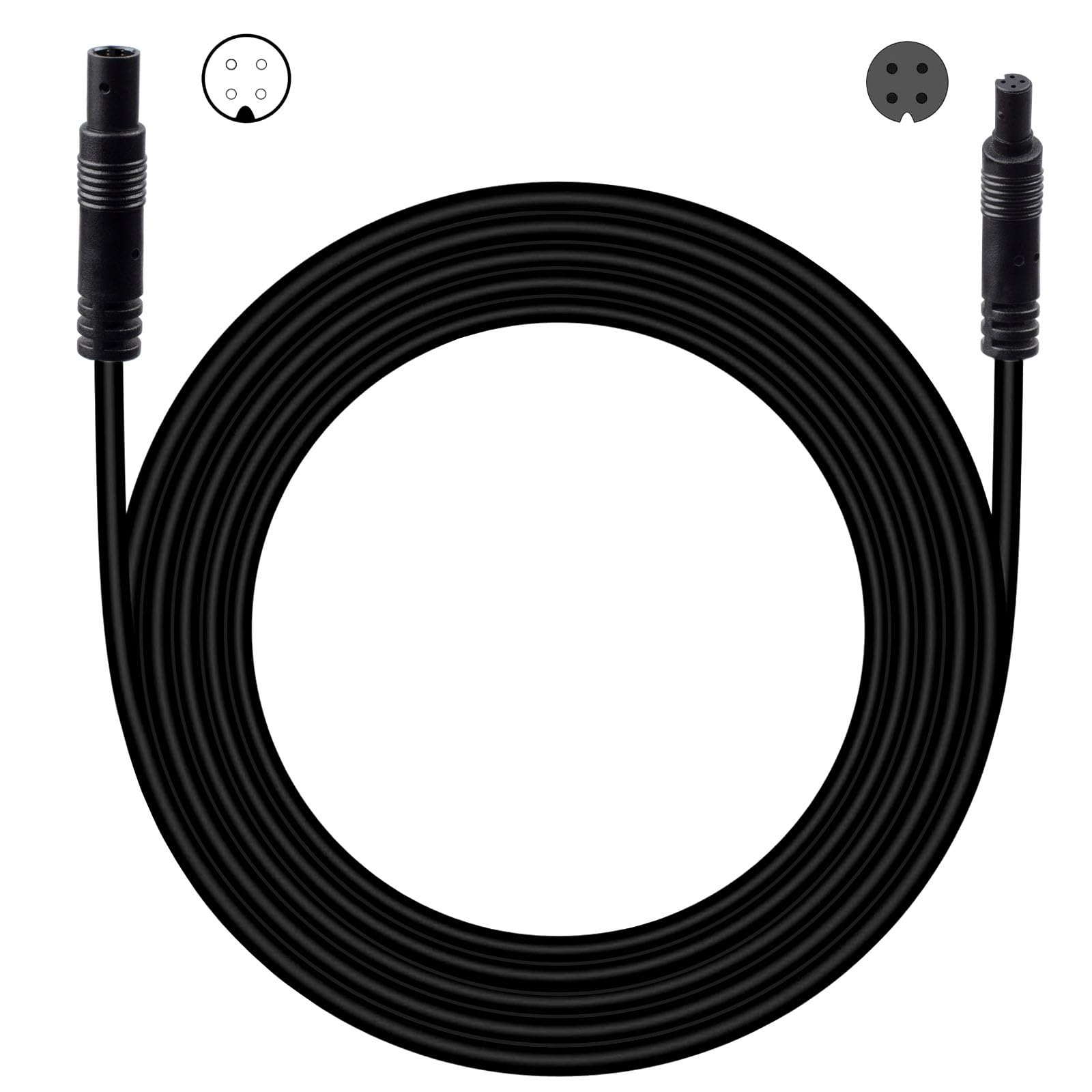 4 Pin Backup Camera Extension Cable - 10ft Dash Cam/Reverse Camera Cable, Mirror/Any Dashcam Compatible