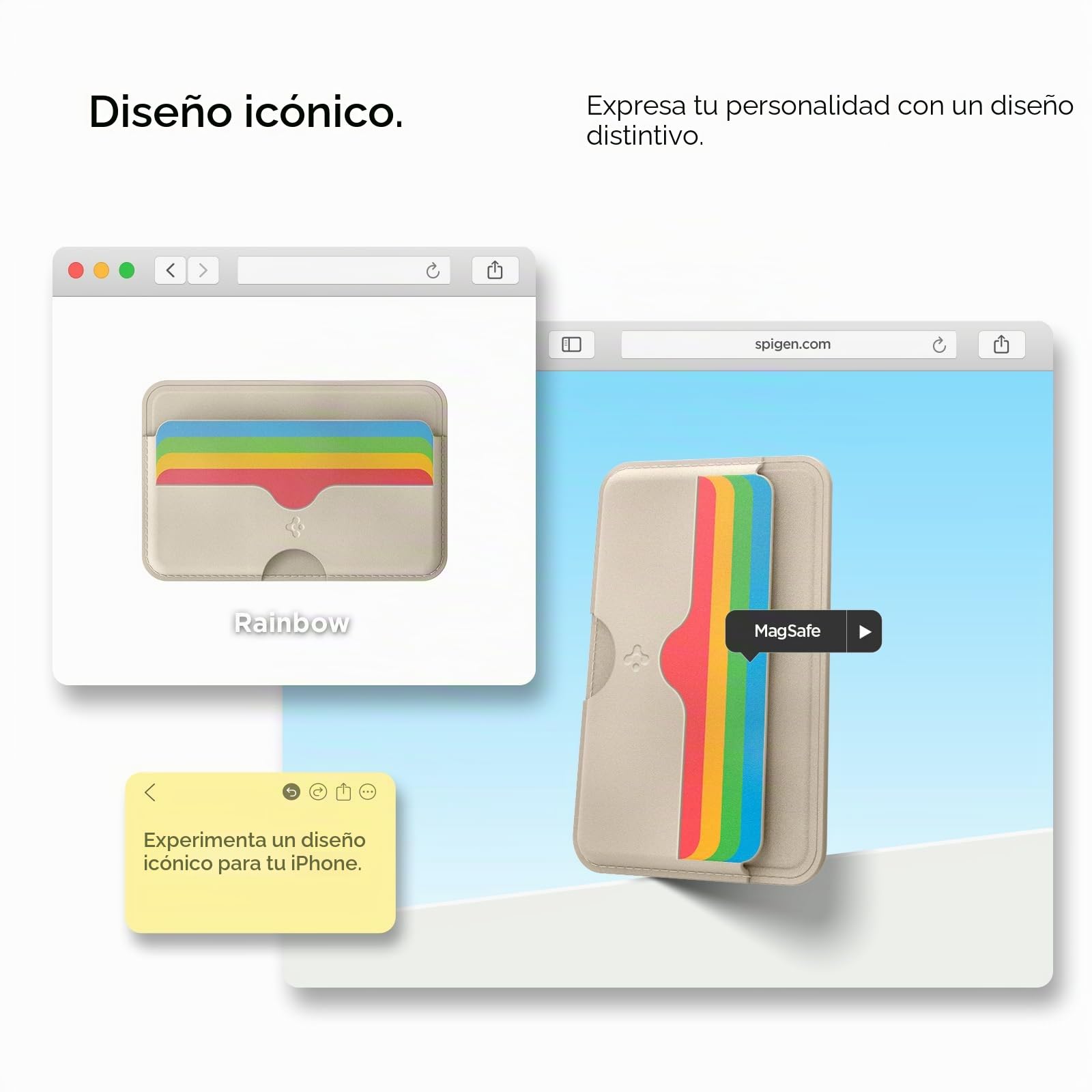 Caseology Folder Pop Magsafe - Cartera magnética con patrón de Silicona Antideslizante para iPhone 15, 14, 13, 12 Series