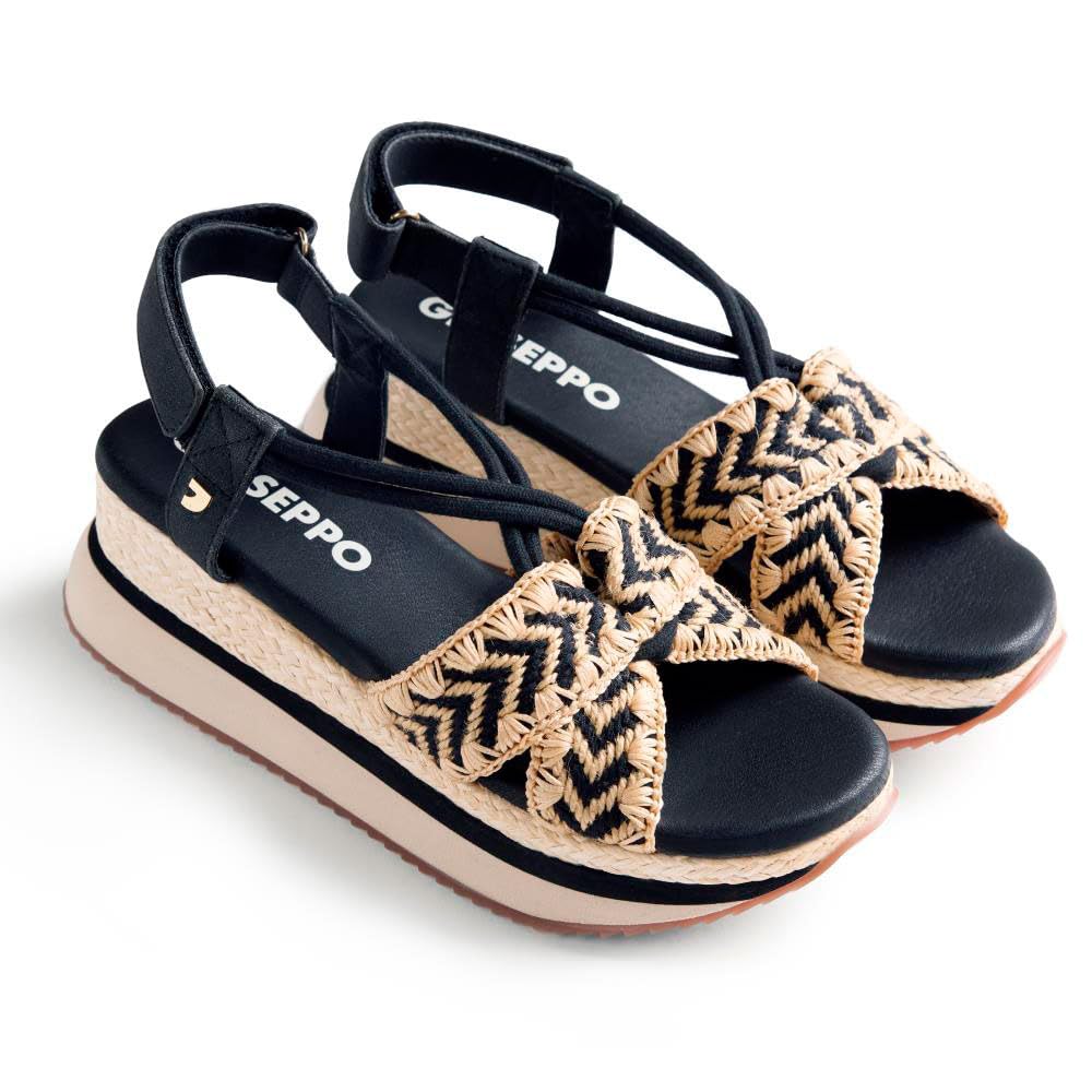 Gioseppo , Wedges, Female, Black, 8 Uk, Ugunja Sandal