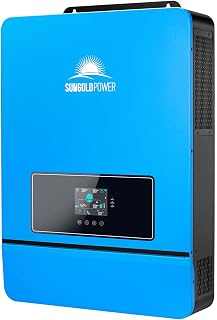 SUNGOLDPOWER 10kW 48V Solar Inverter SPH10048P: 2 MPPTs, 200A Charging, Split Phase 120/240V Pure Sine Wave, WiFi & BMS