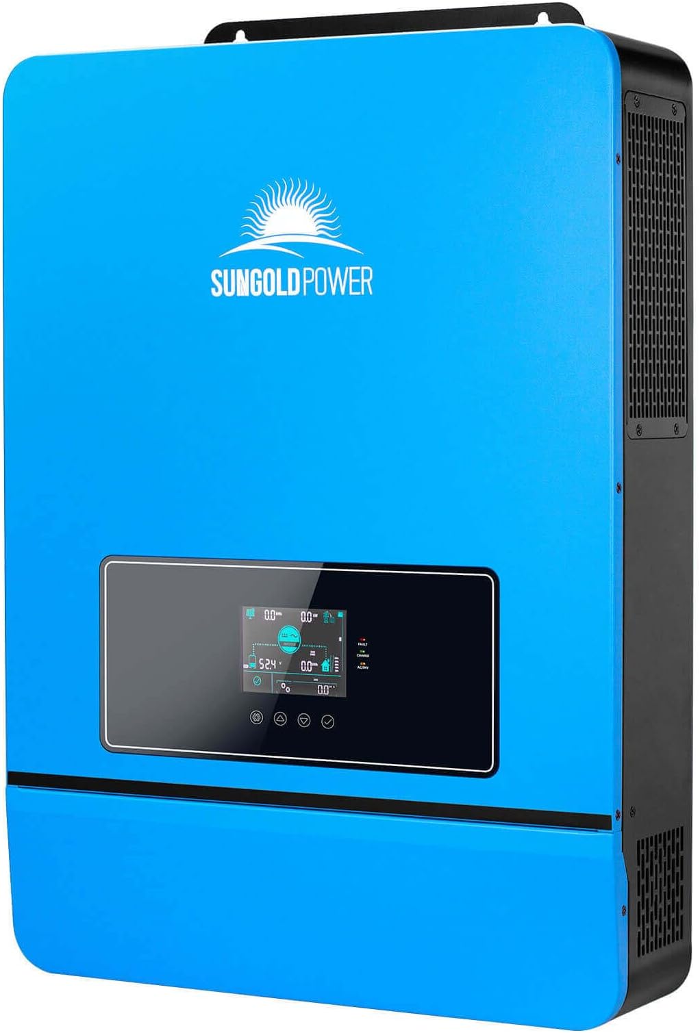 SUNGOLDPOWER 10000W 48V UL1741 Solar Hybrid Inverter, Built-in 2 MPPT Solar Controllers, Max 200A Battery Charging, AC Input/Output 120V/240V(settable),Pure Sine Wave(WiFi and BMS COMM/Grid Feedback)