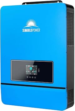 SUNGOLDPOWER 8000W 48Volt Solar Inverter, Split Phase,Built-in 2 MPPTs, Max 200A Battery Charging, AC Input/Output 120V/240Vsettable,Pure Sine Wave Inverter UL1741 SPH8048PWiFi and BMS COMM