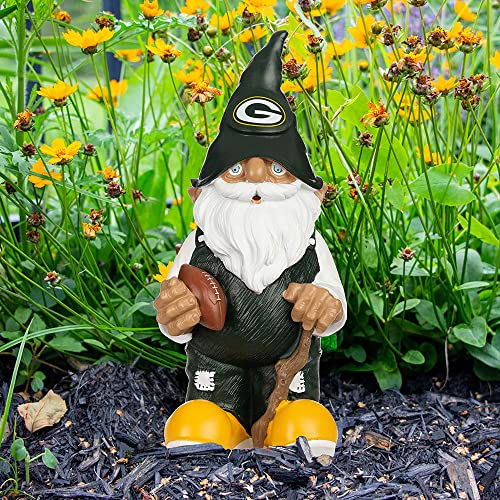 Image of NFL Resin 11.5 inch Team Logo Outdoor Garden Statue Gnome