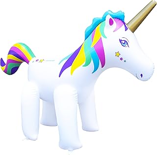 Swimline Humongous Backyard Unicorn Sprinkler for Outdoor Fun and Adventure | Included Anchor Set, Standard Hose Connectio...
