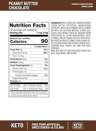 Miniatura 10 de SlimFast - Bocadillos bajos en carbohidratos, para dietas keto, para perder peso, 0 azúcar añadido y 0.1 onzas de fibra, sabor chocolate con menta