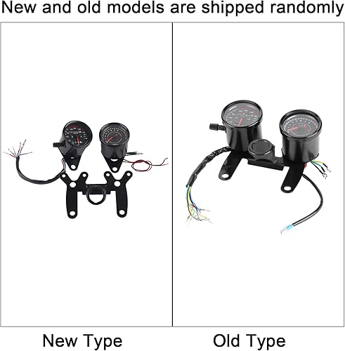 Miniatura 2 de Caballero universal para motocicleta, velocímetro retro, accesorio de instrumento modificado para motocicleta, tacómetro universal, velocímetro de