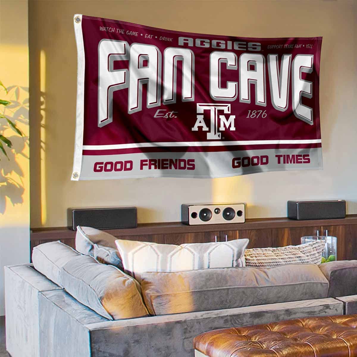 Amazon.co.jp: Texas A&M アギーズ ファンマン 洞窟バナー 旗 : DIY