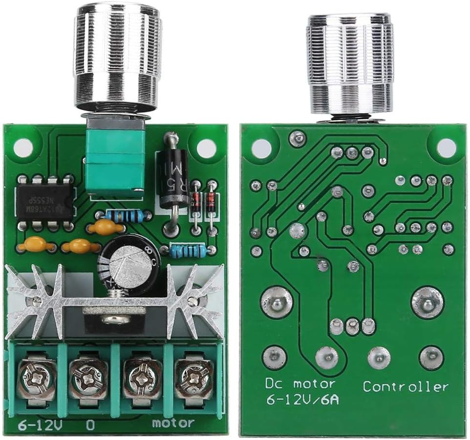 New Product DC Motor Governor, 6V-12V 6A PWM DC Motor Governor High Power Stepless Variable Speed Switch Designed with Convenient Screw Terminals for Quick Wiring Black Friday - 50% OFF DC Motor Governor, 6V-12V 6A PWM DC Motor Governor High Power Stepless Variable Speed Switch Designed with Convenient Screw Terminals for Quick Wiring