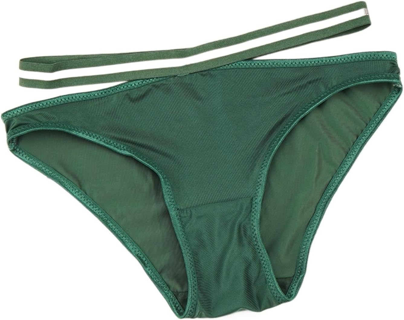 TRIONNTRIONN Women Underwear Cotton, Ice Silk Underwear Women's Pure Sexy Seamless Low Rise Girl's Raw Underwear Cotton Crotch Style Women's Triangle Pant Head (Size : M)