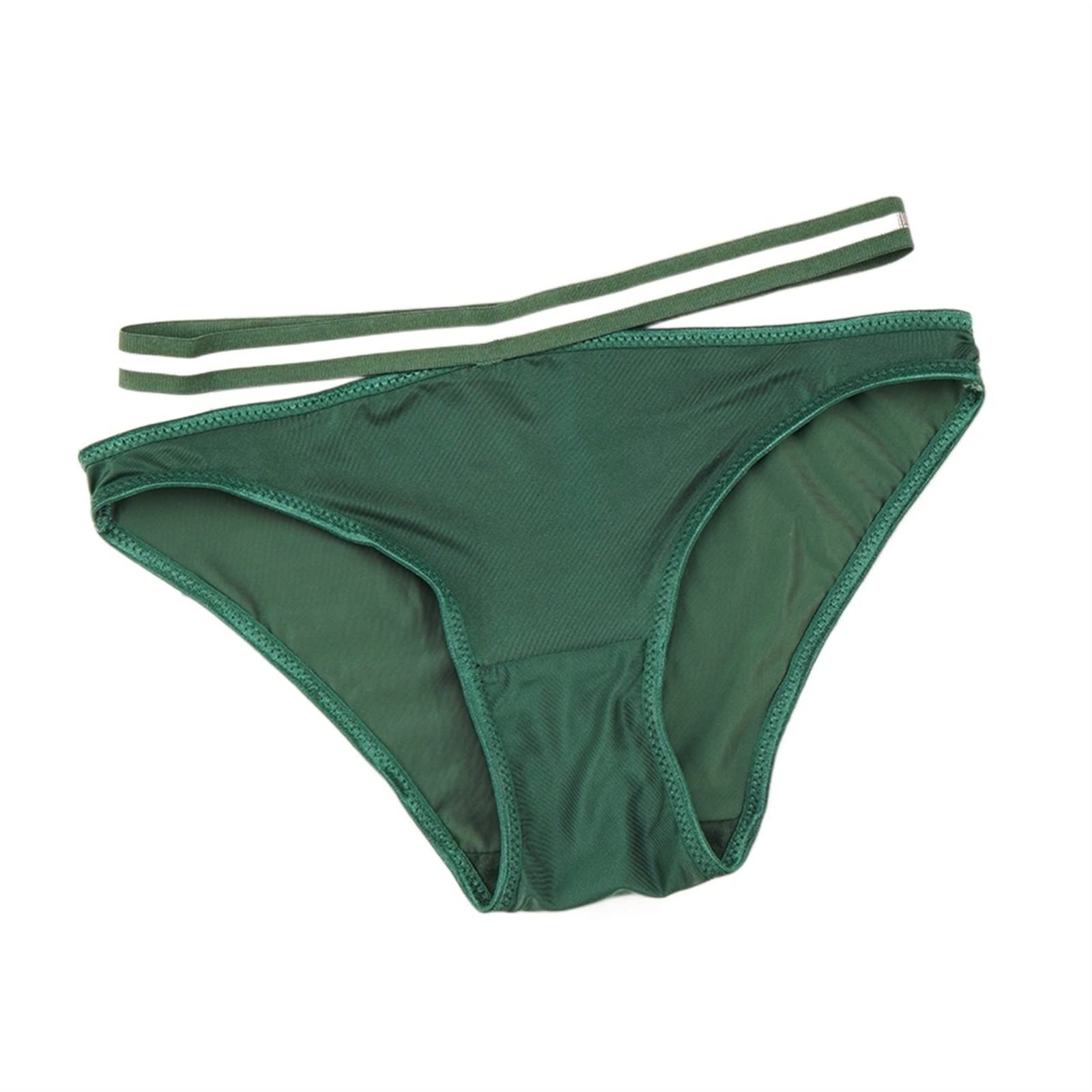 TRIONNTRIONN Women Underwear Cotton, Ice Silk Underwear Women's Pure Sexy Seamless Low Rise Girl's Raw Underwear Cotton Crotch Style Women's Triangle Pant Head (Size : M)