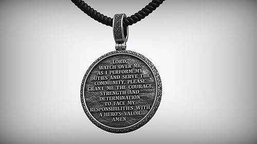 Miniatura 4 de Ssjewel Evil Protection Necklace Pendant Archangel Michael Patron Saint Of Law Enforcement Men Necklace Pendant Charm Oxidized 925 Sterling Silver