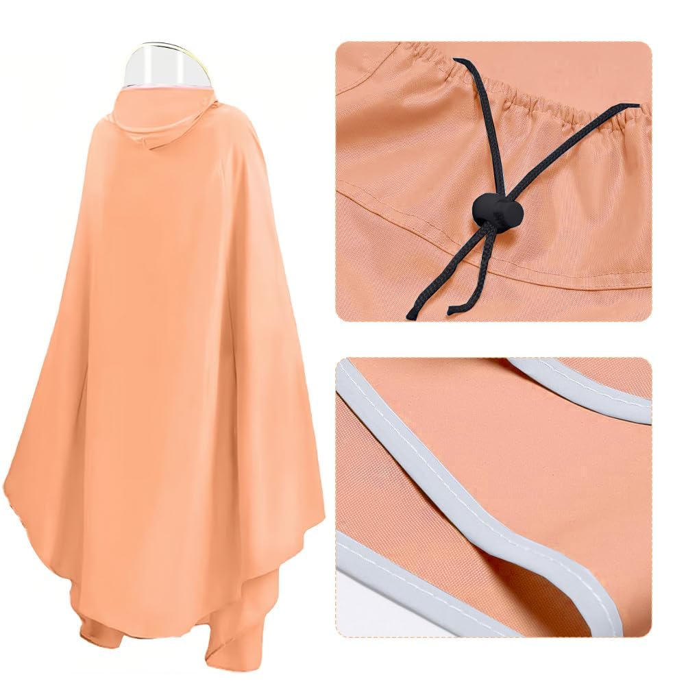 Cape de Pluie Moto Électrique Poncho Vélo Imperméable Oxford PU8000mm Visière Amovible Bandes Réfléchissantes Coupe-vent Scooter Fauteuil Roulant Mobile Protection Intégrale Homme Femme