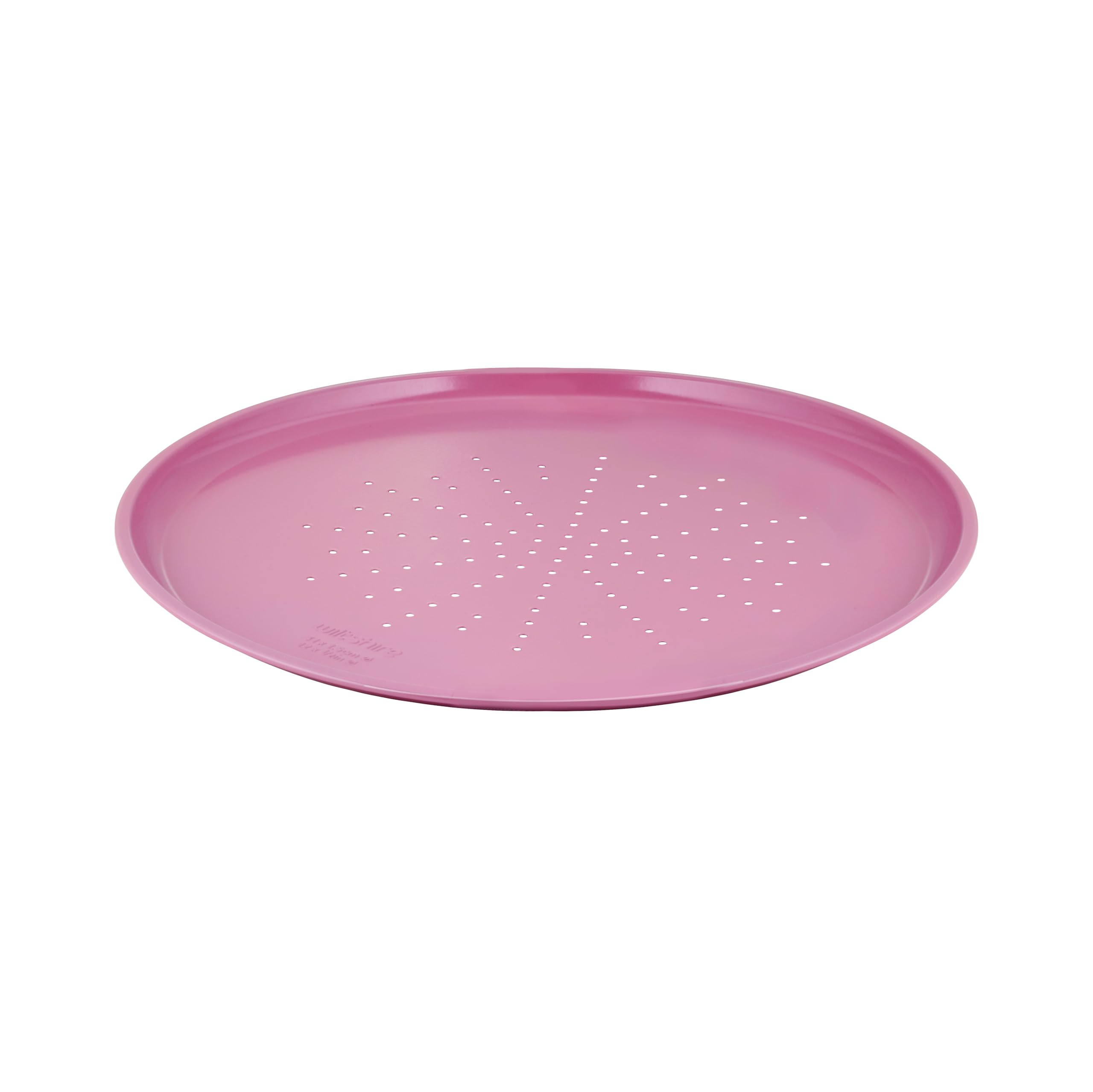 Wiltshire Colour Rush Air Fryer Pizza Pan Crisper, Chateau Rose, PFOA PTFE Free, for Snack Pizzas, for Everyday Oven Cooking, 31x31x1.5cm