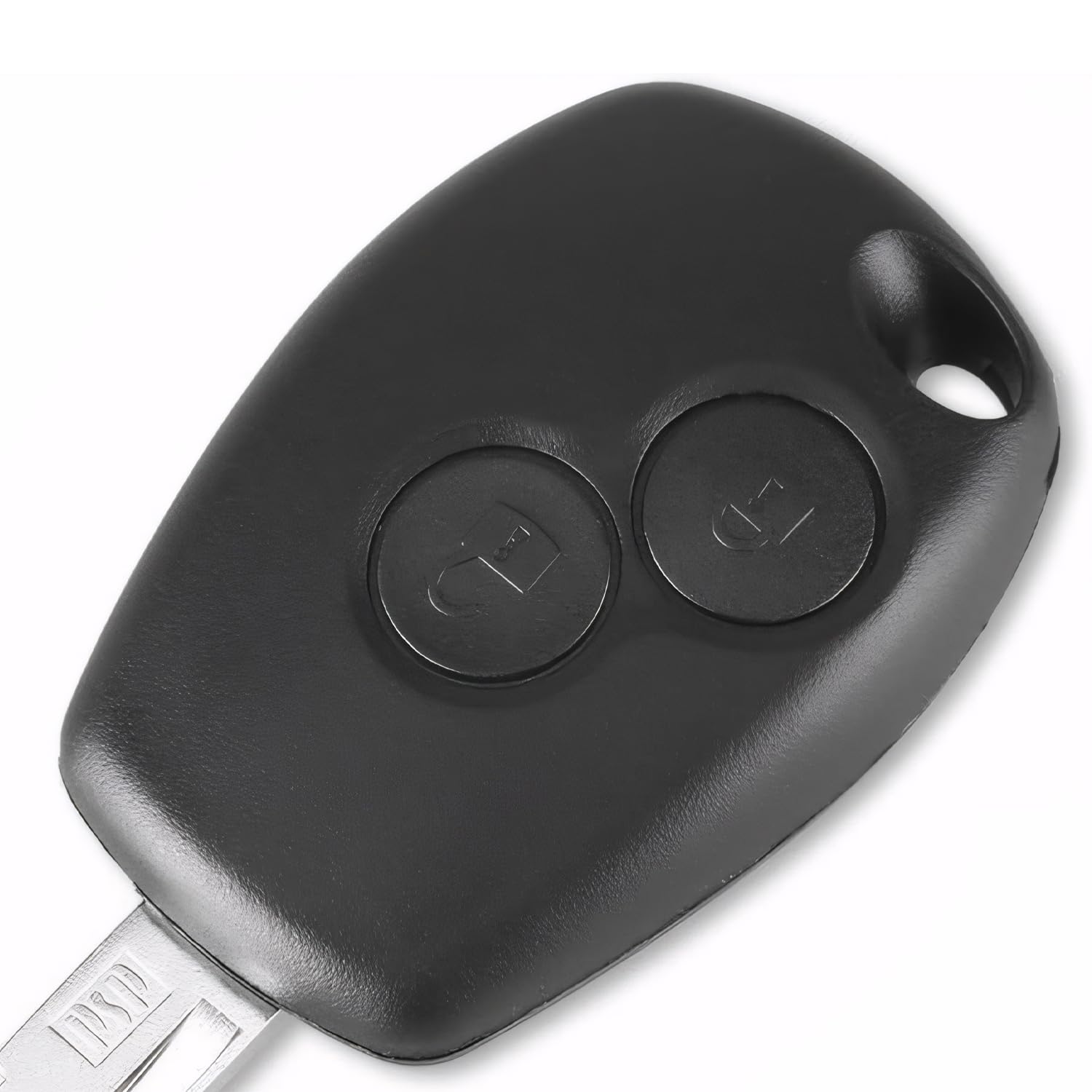 2 szt. Wymienna obudowa kluczyka kompatybilna z Renault Dacia Duster Logan Lodgy Sandero, 2-przyciskowy pilot zdalnego sterowania z ostrzem, pilot zamienny kluczyka