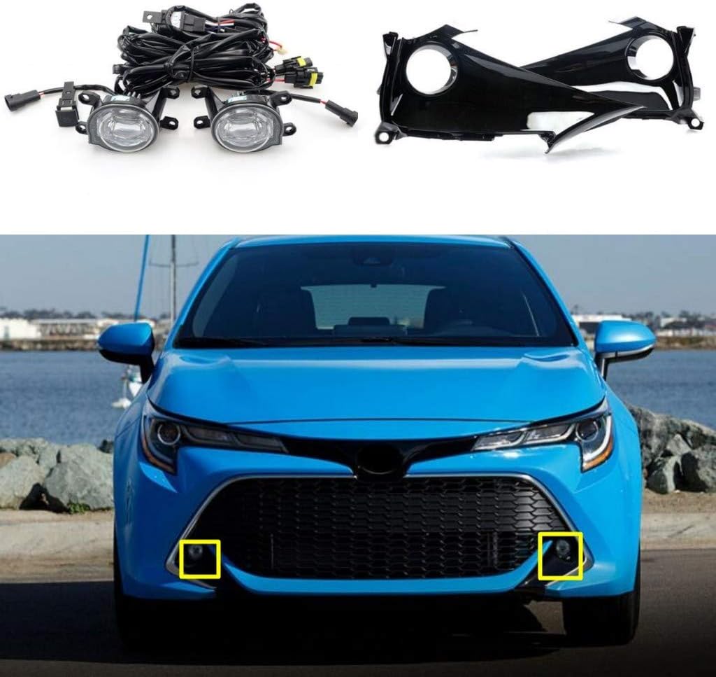 LED Fog Lights Lamps Front Bumper Fog Lights Driving Lamps assembly kit Replacement For Toyota Corolla 2019 2020