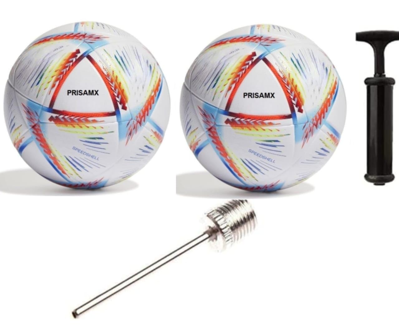 PRISAMX PVC World Cup Football with Pump - Size: 5 (Pack of 2), World Cup Football Stiching (B0BVRSTP4L) Amazon Price History, Amazon Price Tracker