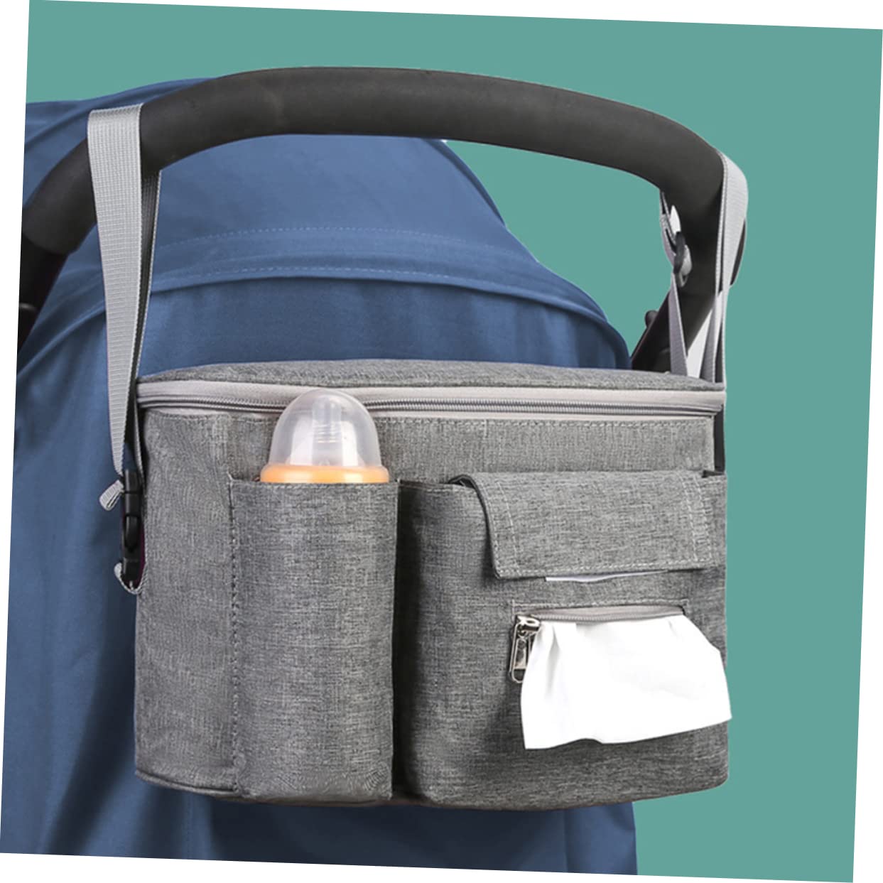 ibasenice 2stücke Multifunktionale Wasserdichte Wickeltasche Für Kinderwagen Zum Aufbewahren Von Babyflaschen Und Zubehör Mit Praktischem Design Für Eltern Unterwegs