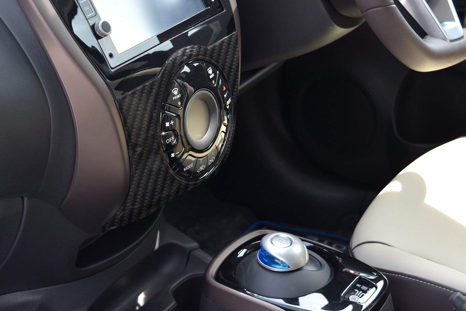 SecondStage 日産 ノートE12 エアコンパネル オートエアコン専用 デジタルカーボン調&frasl; SHN0134DCB