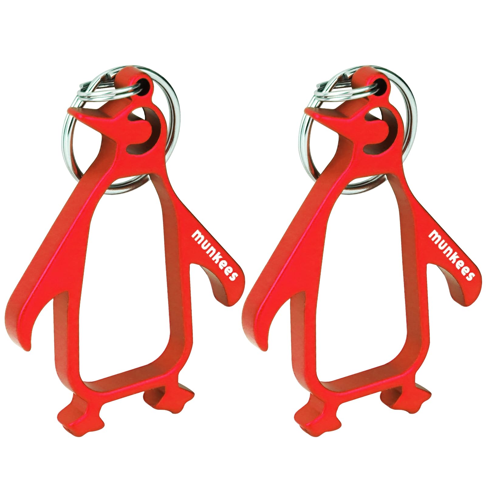Amazon.com: munkees Penguin Bottle Opener Keychain 2 Pack