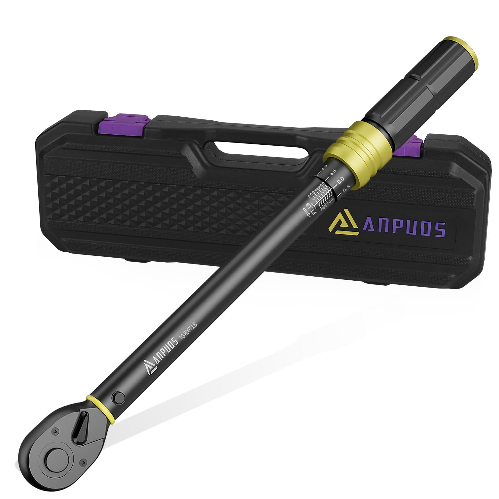 Snapklik.com : ANPUDS 3/8-Inch Drive Click Torque Wrench, 10-80 Ft-Lb ...