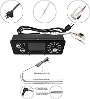 Vista 4 de Kit de placa de control de termostato digital de repuesto para fumadores de pellets verticales Pit BOSS serie 7 con pantalla LCD, equipado