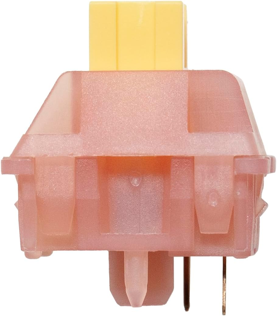 KPREPUBLIC Outemu Silent Peach V3 Switch Silent Lemon V3 Switch Linear Tactile Lime for Mechanical Keyboard POM PA66 Factory Lubed (OTM V3 Silent Peach No LiGuide Switch x90)