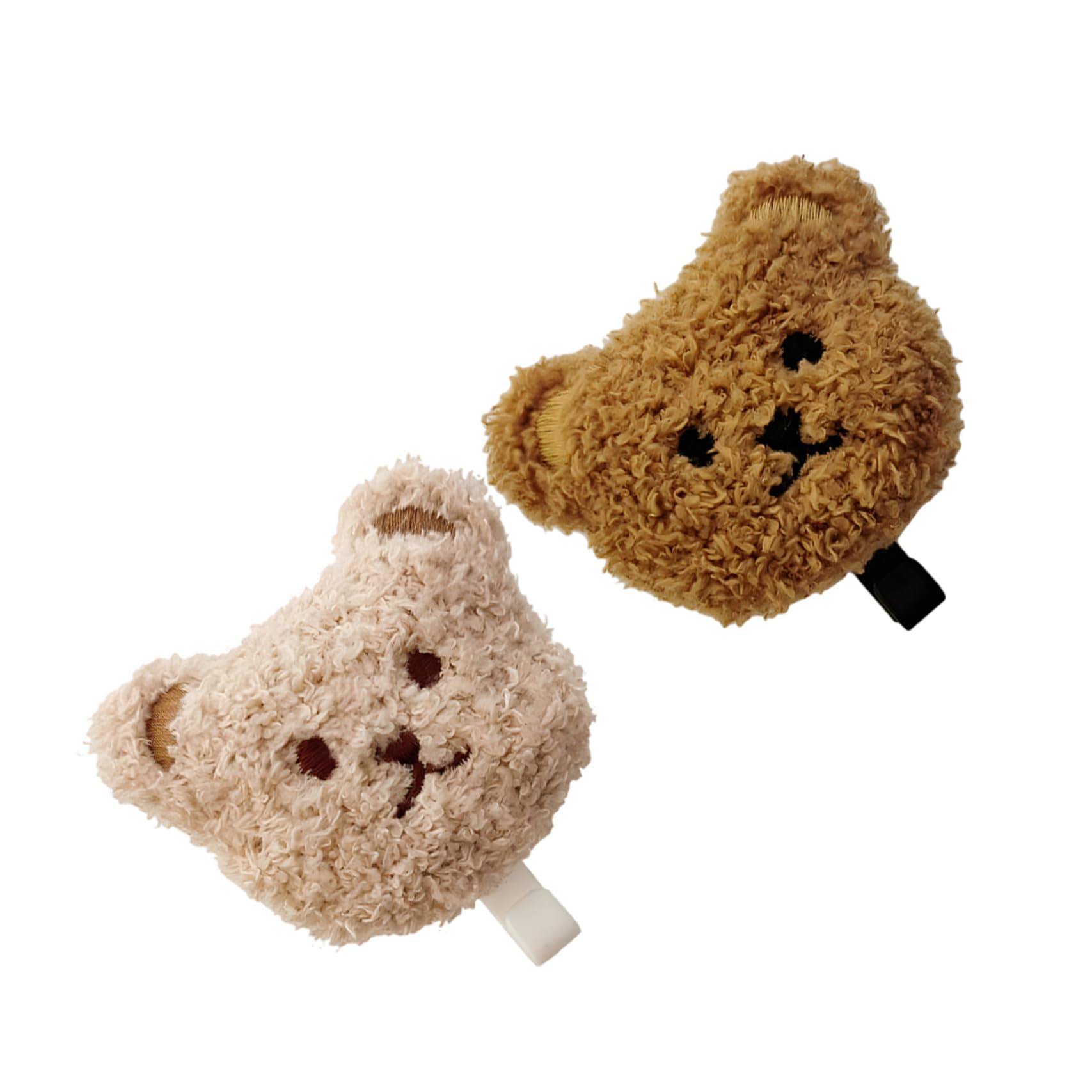 Didiseaon Ganci Adesivi per Chiavi e Asciugamani a Forma di Orso in Peluche, Facile da Usare, 2 Pezzi per Decorare Armadio e Viaggio Stile Adorabile e Pratico