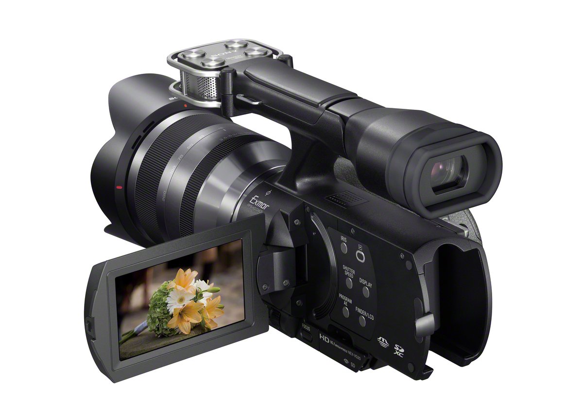 Sony NEX-VG20EH 18-200mm Interchangeable Lens Full HD Camcorder