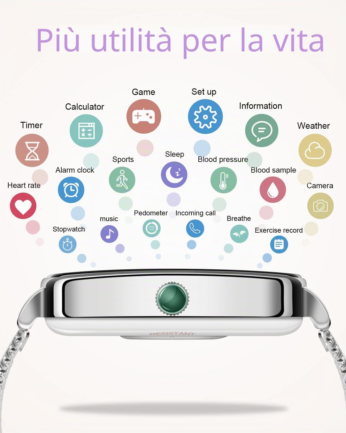 Smartwatch Da Donna Uomini Con 12 Modalità Sportive, Orologio Smartwatch Impermeabile IP68 Con/Cardiofrequenzimetro/Monitoraggio Del Sonno, Smart Watch Per iOS, Android