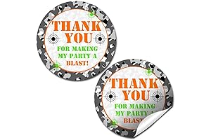 Awesome Laser Tag Birthday Invitations Stickers