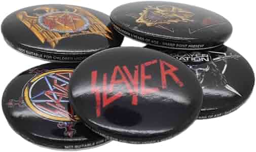 GOAT PIN BADGE （ゴートピンバッジ）16個 Amazon.com: Slayer Badge Pack Eagle Band Logo Official 5 X