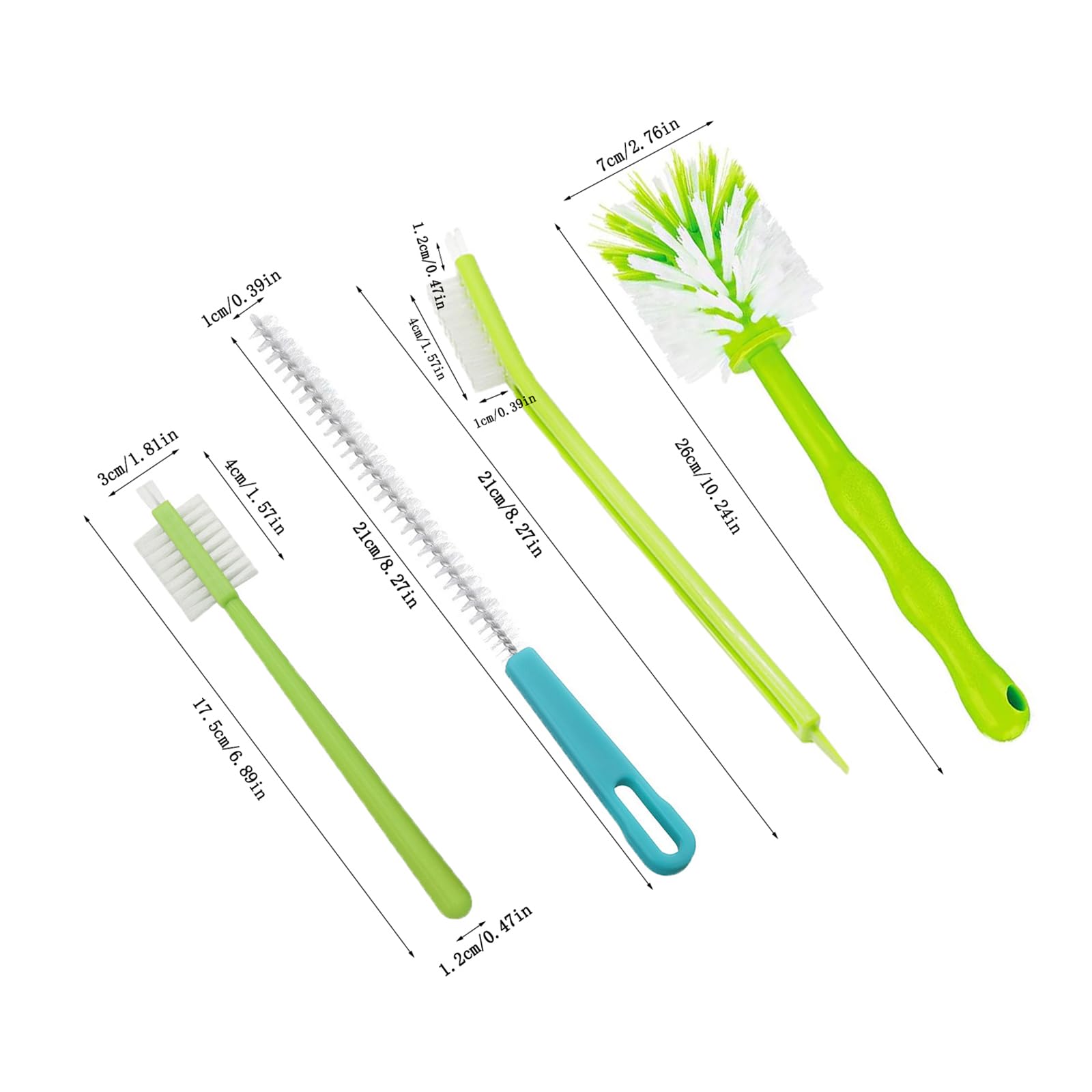Set van 4 reinigingsborstels voor Thermomix afwasborstel Thermomix