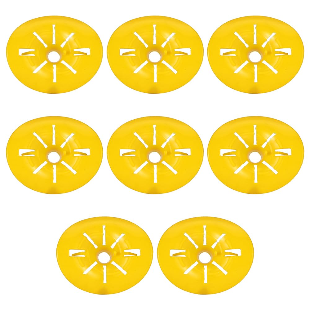 ANCLLO 8 Piece Plastic Wasp Trap Set - Flower Shaped Hornet Catcher & DIY Insect Trap for Outdoor Protection from Wasps & Fruit Flies