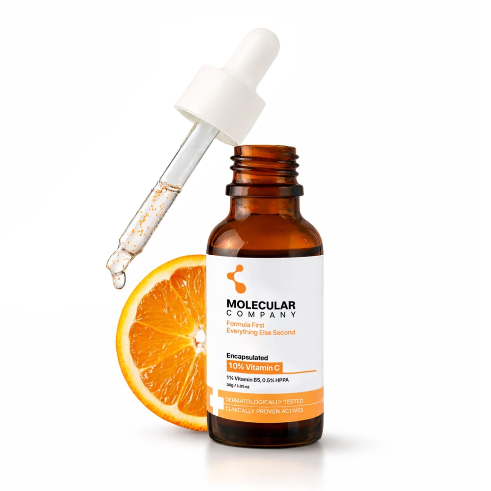 Molecular Company 10% ENCAPSULATED Vitamin C Face Serum 30ml | More Absorption, Lesser Irritation | 1% Vitamin B5 & 0.5% HPPA for Glowing Skin, Brightens Dark Spots & Uneven Skin Tone, All Skin Type-picture-45