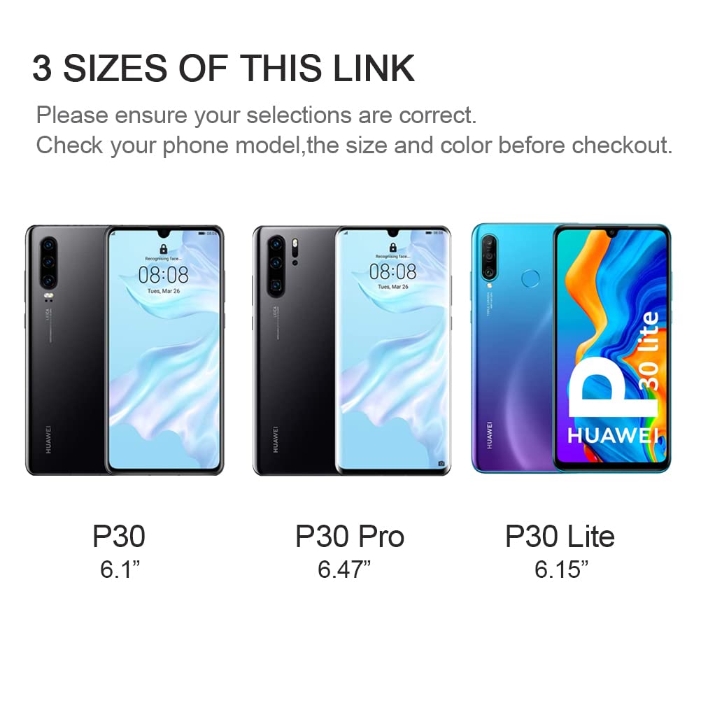 SUMOON Huawei P30 Case Zipper Wallet Purse Card Holder Case for Women  Men,with 9 Card