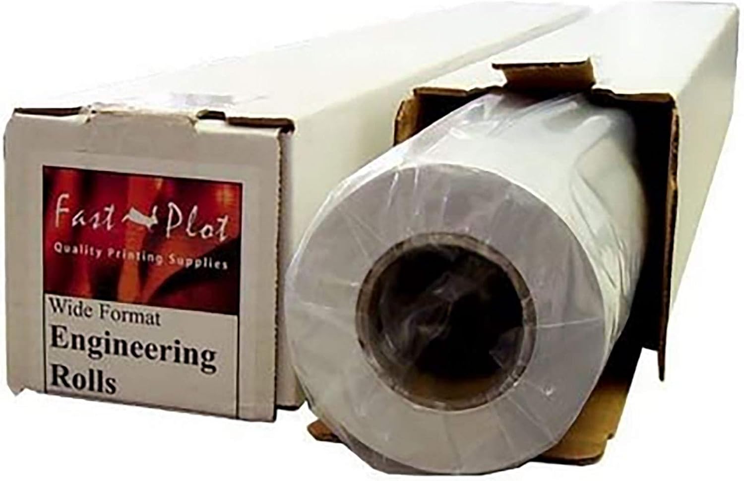 FastPlot Bond Plotter Paper Untaped - 15" x 500' 3" Core / 4 Rolls