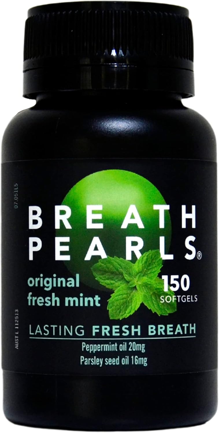 BREATH PEARLS Breath Freshener 150 Soft Gels Health