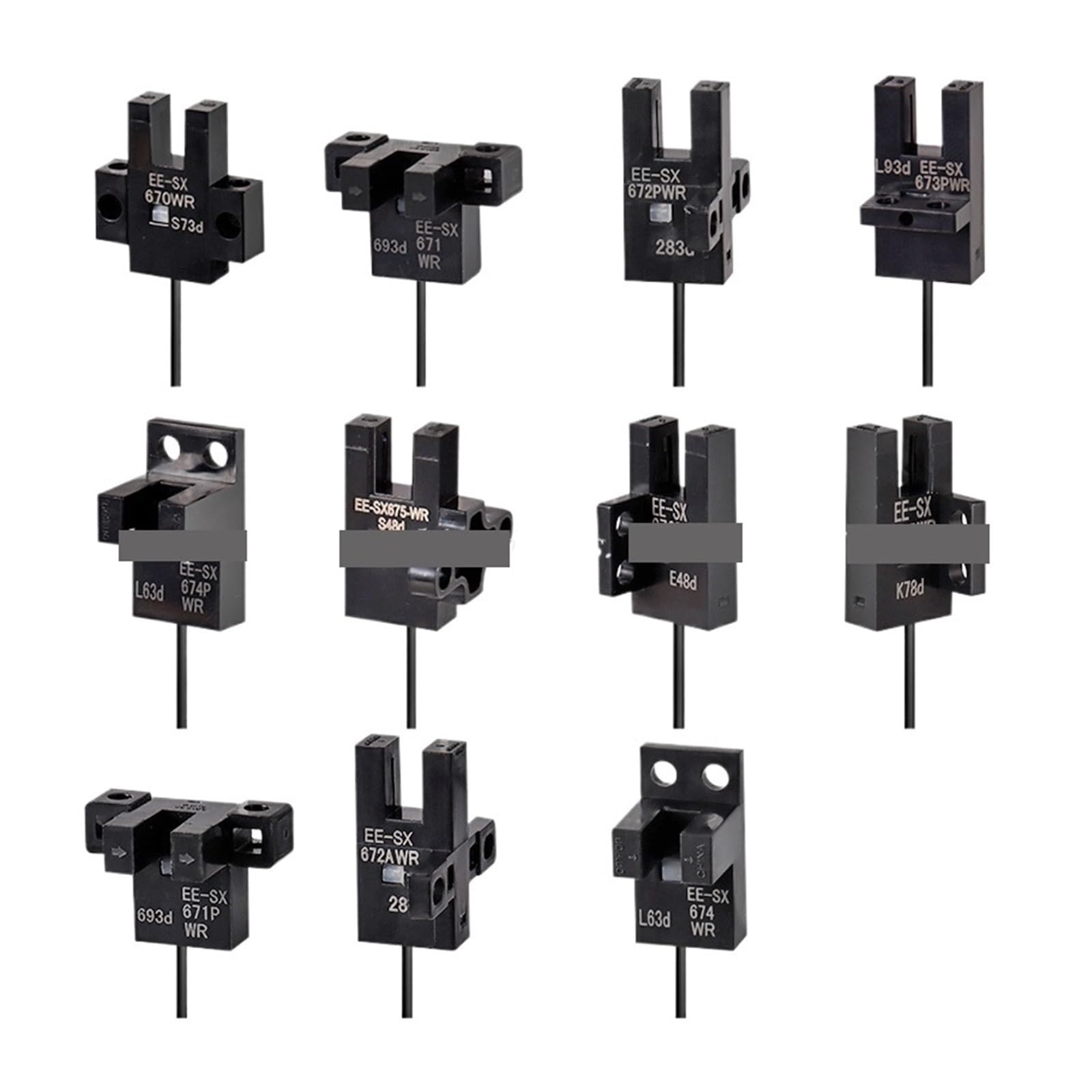 Capteur photoélectrique EE-SX670-WR détection fente DC5-24V lot de 10
