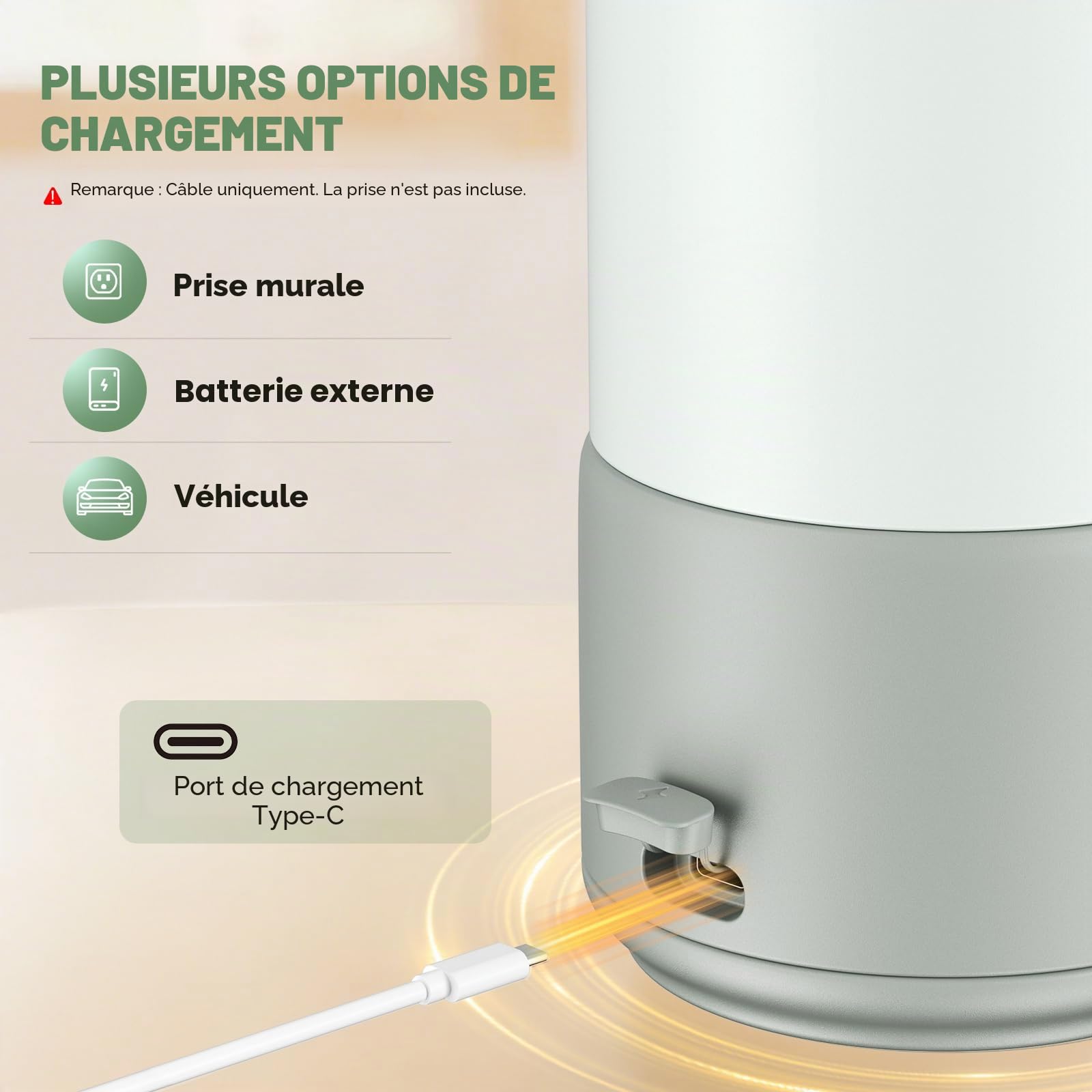 Chauffe-Biberon Portable 500ml, Chauffage Rapide, Inox 316 | 100W chauffe lait & eau, batterie 16000mAh, réglage précis 32-70°C, écran LED, anti-fuite pour maison & voyage