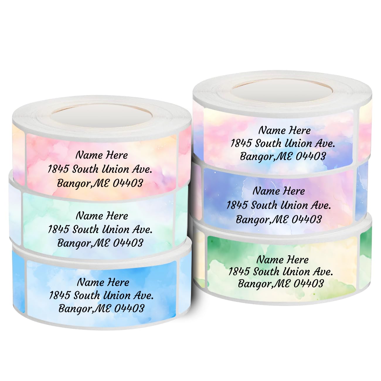 Teryiaco Personalized Return Address Labels, Color Images, Non-Woven Film - a roll of 120/250