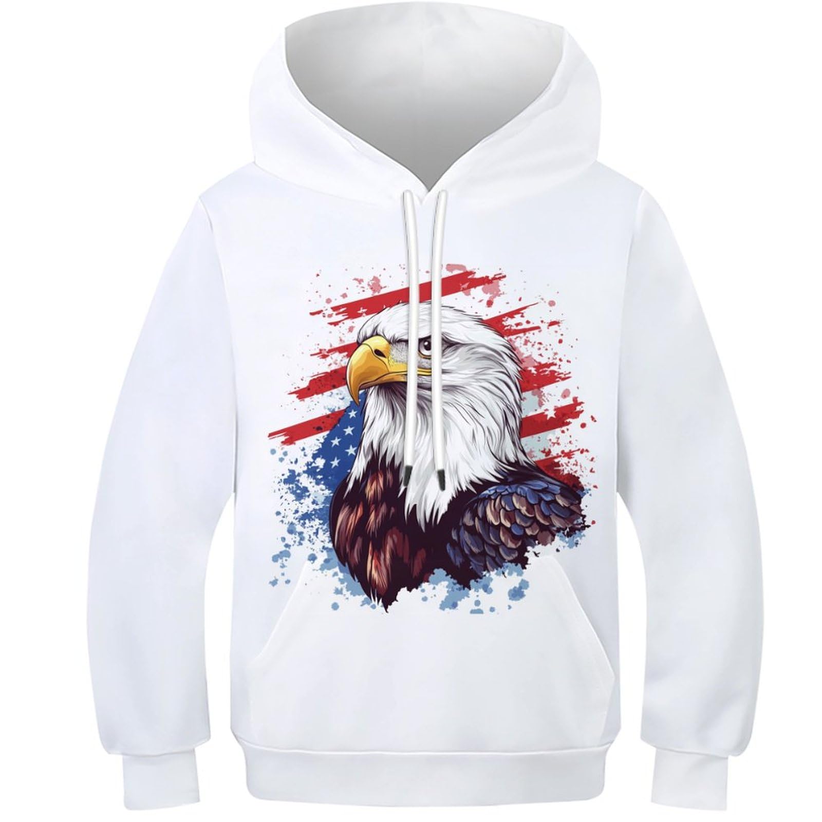 Sweat capuche imprimé 3D faucon résistant enfants 8-10Y - 8