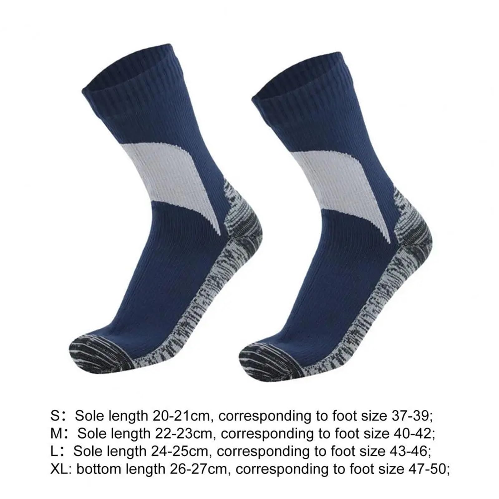Wasserdichte Socken 1 Pair Waterproof Socks Elastic Breathable Mid-Tube Foot Protection Windproof Winter Hiking Wading Riding Skiing FüR Wie Laufen