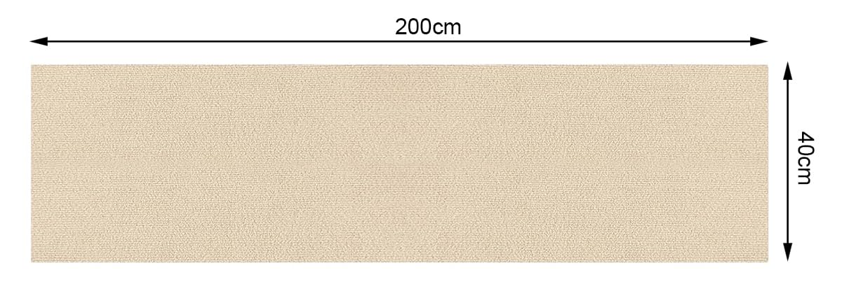 Tapis à griffer autocollant découpable pour chat, tapis de rechange pour arbre à chat, 200 x 40 cm (beige-1 pièce)