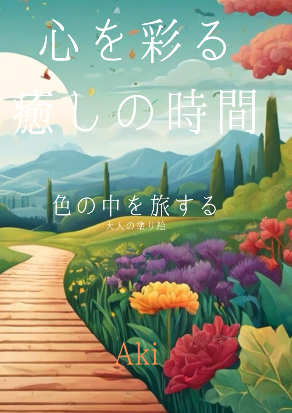 心を彩る癒しの時間: 色の中を旅する:大人の塗り絵 (Tranquil Lines)