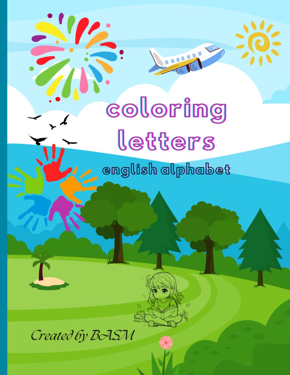 coloring letters: english alphabet (My alphabet - Coloring letters)