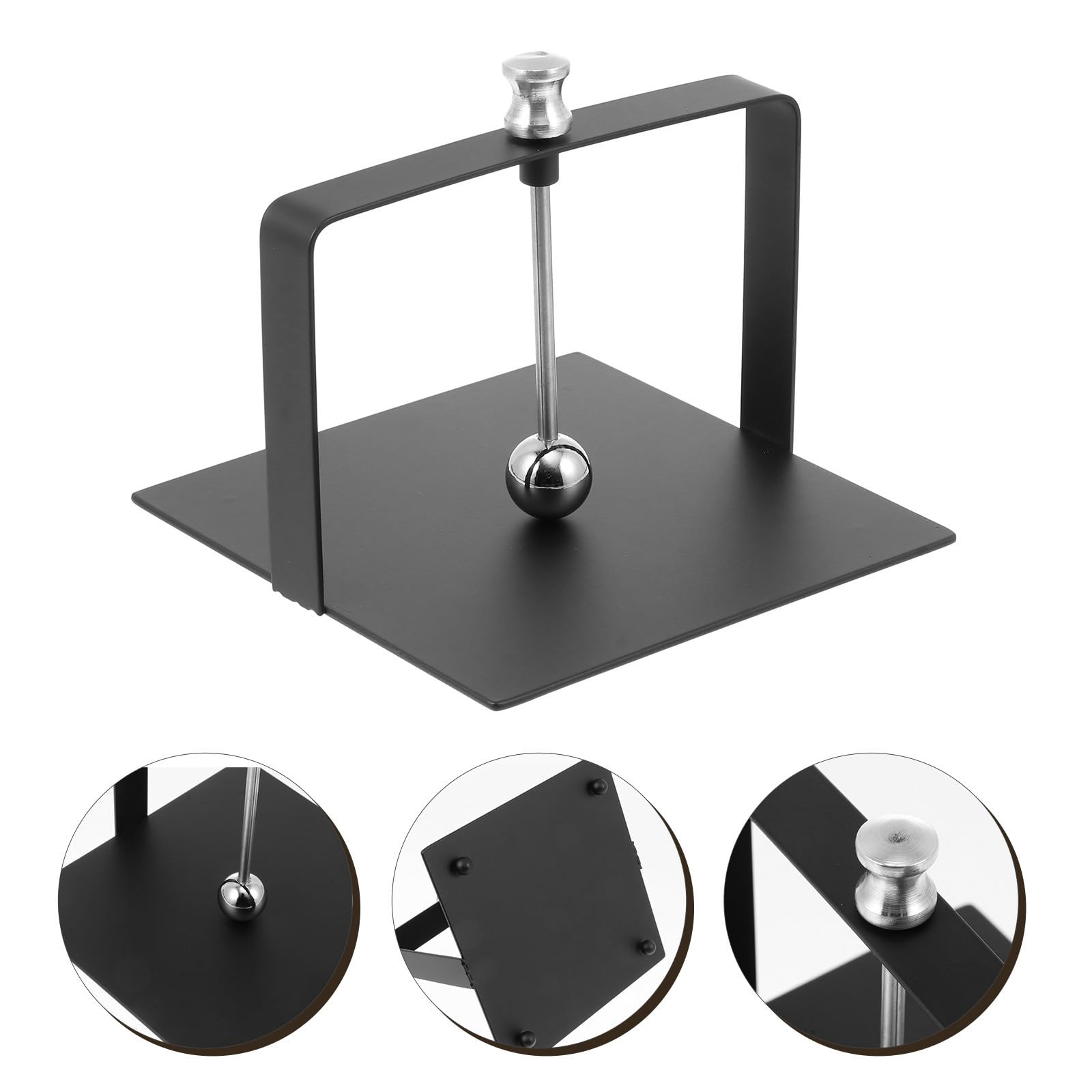 UKCOCO Servilletero de Acero Inoxidable para Mantener Orden Diseño Minimalista y Elegante Negro, Soporte de Pie Freestanding para Baño y del Hogar