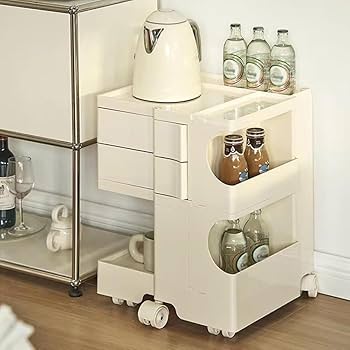 Amazon.co.jp: ボビー ワゴン 引き出しを動かす サイドテーブル 収納