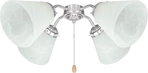 Vista 64 de Aspen Creative 23062-4 Pantalla de cristal de repuesto de estilo transicional de alabastro, tamaño de ajuste de 2-1/8 pulgadas, 4-5/8 pulgadas