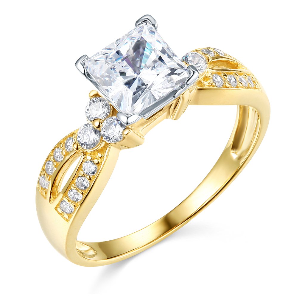 14k Yellow OR White Gold Solid Wedding Engagement Ring