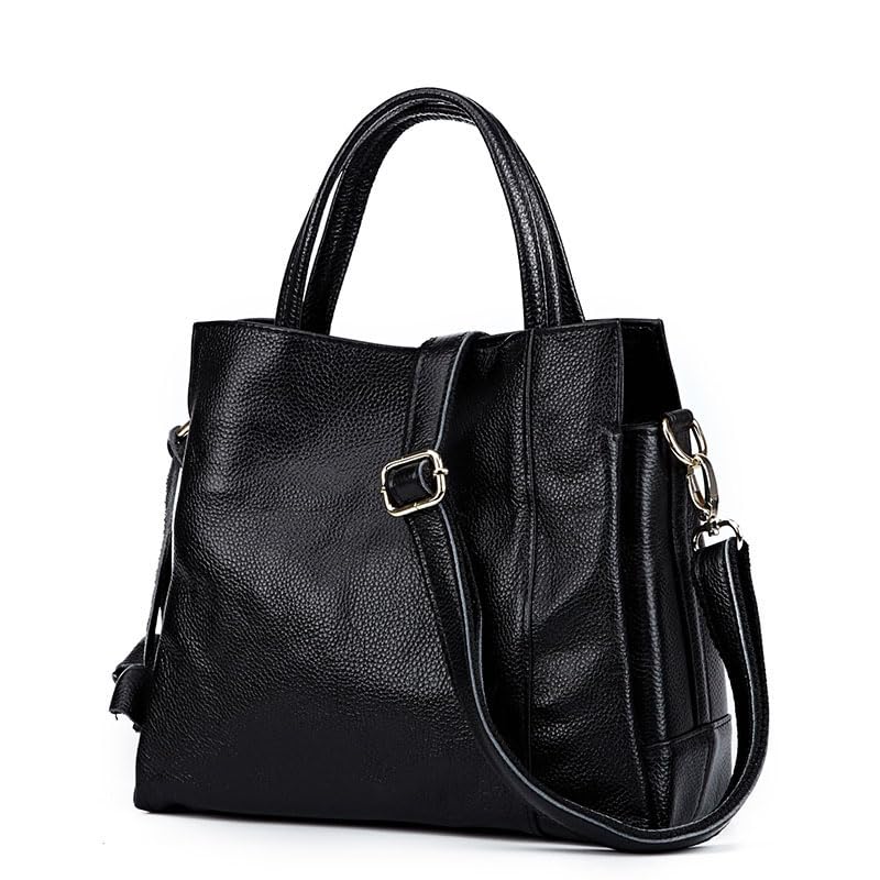 Genuine leather crocodile pattern women's handbag with large capacity cowhide one shoulder crossbody bag